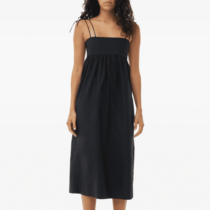 Платье жатое на бретелях