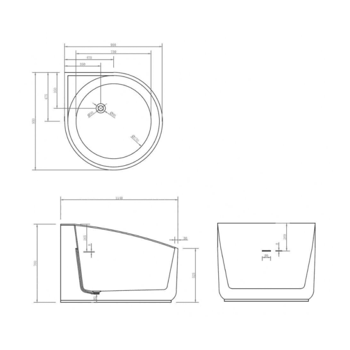 Ванна Wellsee Bromance 170x78