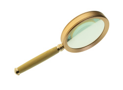 Лупа ручная стеклянная с деревянной ручкой 10X 75mm ZB88075