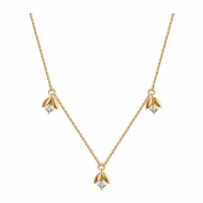 Колье с бриллиантами из золота