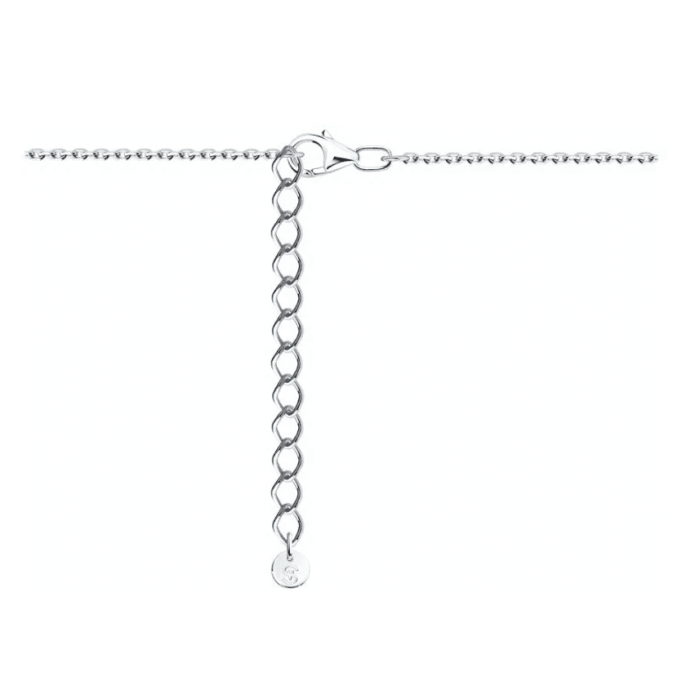 Колье звезды с фианитами из серебра