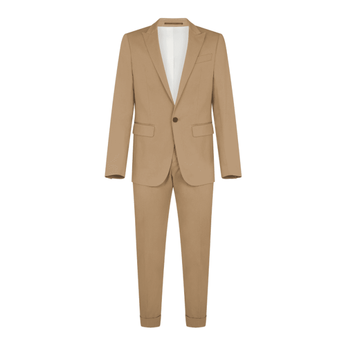 Костюм из смеси льна и хлопка, размер L