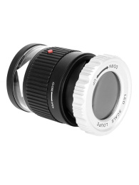 Лупа просмотровая металлическая 30x/27mm с подсветкой + UV со шкалой TH-9006B