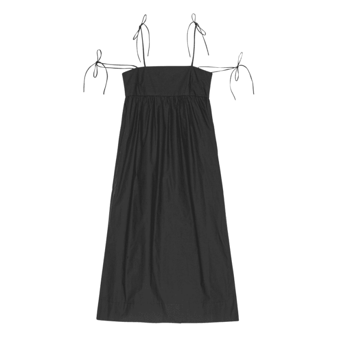 Платье жатое на бретелях, размер M