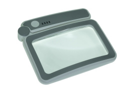 Лупа прямоугольная 108mm 63mm 4x складная 10863-10LC на аккумуляторе фокус 25 см