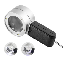 Лупа ручная 30x 40mm TH-5018 с подсветкой